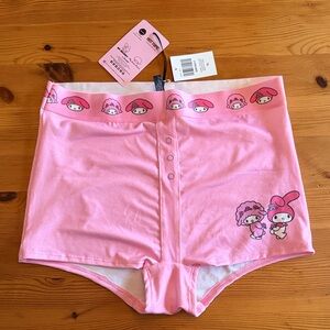 Hot Topic My Melody & My Sweet Piano Girls Boyshort Panties/Boxer Brief